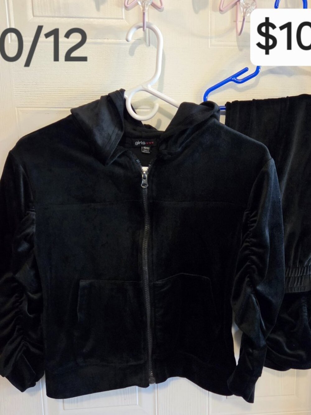 Black Velour Set